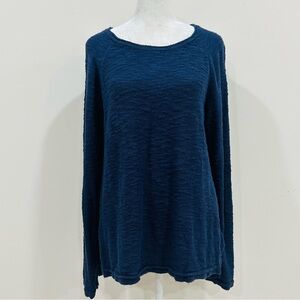 Lilly Pulitzer Long Sleeve Boat Neck Tunic Sweater Women’s XL Navy Blue